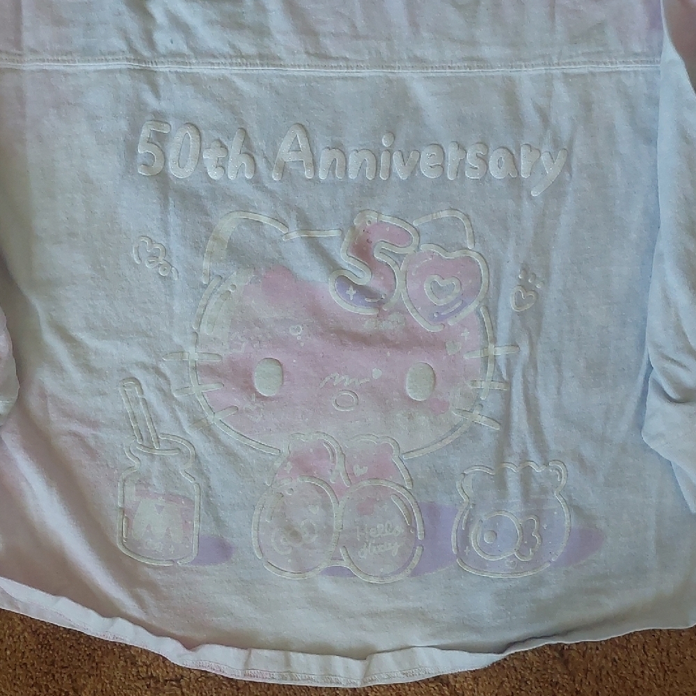 Hello Kitty 50th Anniversary Spirit Jersey Japan La Sanrio Tie Dye - Picture 8 of 8
